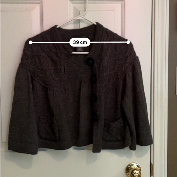 Dex Dark grey knit Short Cardigan - Picture 5 of 7